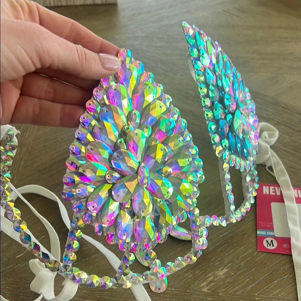 Iridescent Crystal Bra Top - Picture 5 of 5